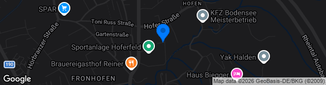 Map showing Stadion Hoferfeld