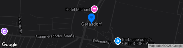 Map showing Sportplatz Gerasdorf