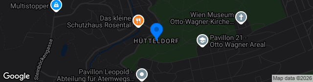 Map showing Slovanplatz Hütteldorf