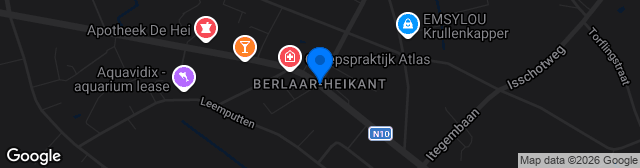 Map showing Terrein FC Berlaar-Heikant