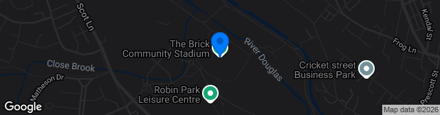 Map showing DW Stadium