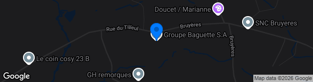 Map showing Stade Marcel Baguette