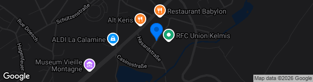Map showing Stade Prince Philippe