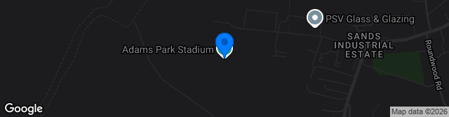 Map showing Adams Park