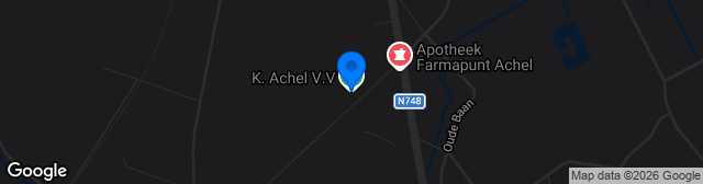 Map showing Terrein Achel VV