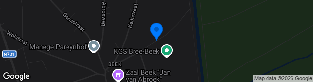 Map showing Geussensstraat Sportcomplex