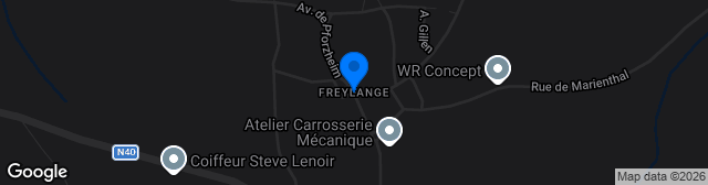 Map showing Terrain de Freylange