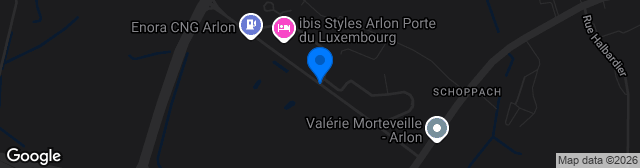 Map showing Stade du FC Jeunesse Lorraine Arlonaise