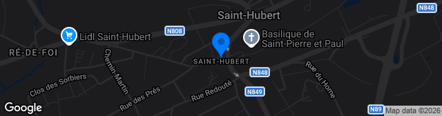 Map showing Terrain RFC Saint-Hubert