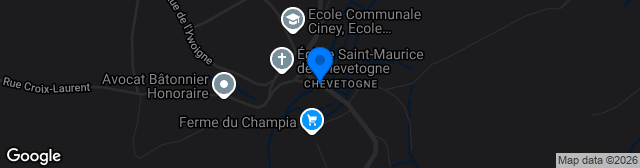Map showing Terrain de Chevetogne