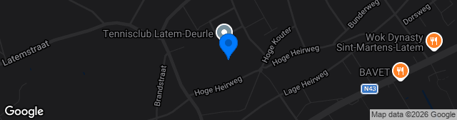 Map showing Terrein FC Latem