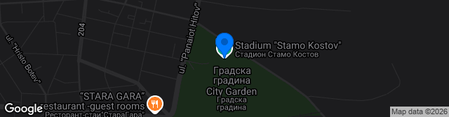 Map showing Stadion Stamo Kostov