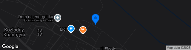 Map showing Stadion Hristo Botev