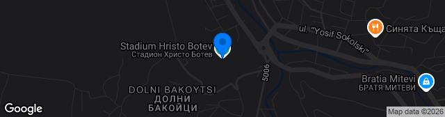 Map showing Stadion Hristo Botev