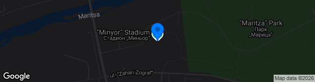Map showing Stadion Minyor