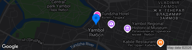 Map showing Stadion Tundzha