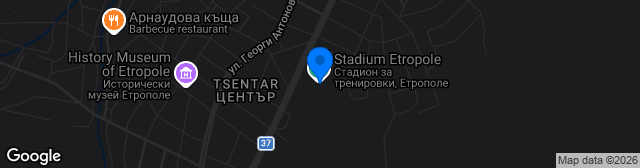 Map showing Stadion Chavdar