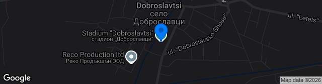 Map showing Stadion Dobroslavtsi