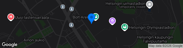 Map showing Bolt Arena