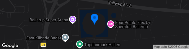 Map showing Ballerup Idrætspark