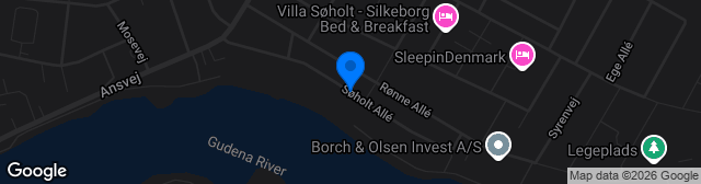 Map showing Søholt Idrætsanlæg græs