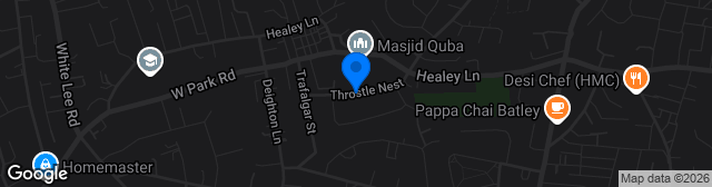 Map showing Throstle Nest
