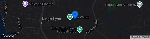 Map showing The Walks