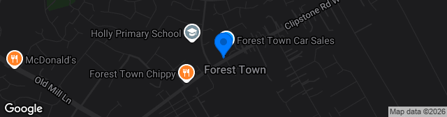 Map showing Forest Town Stadium