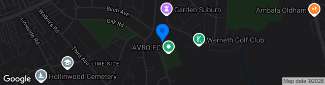 Map showing Vestacare Stadium