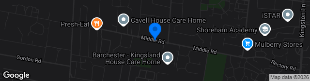 Map showing Middle Road
