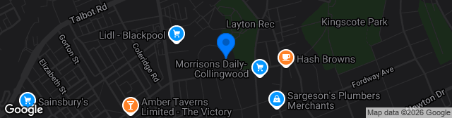 Map showing The Brian Addison Stadium