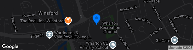 Map showing Barton Stadium