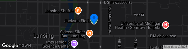 Map showing Cooley Law School Stadium
