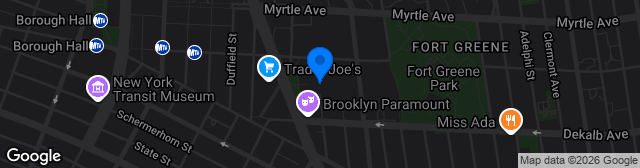 Map showing LIU Brooklyn Athletic Complex