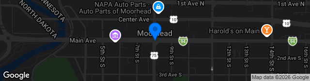 Map showing Jim Gotta Stadium
