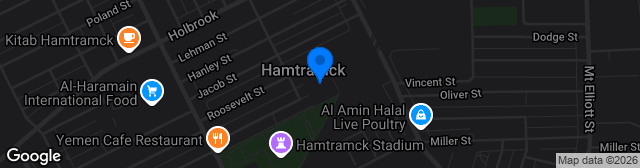 Map showing Keyworth Stadium