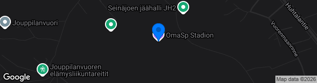 Map showing OmaSP Stadion