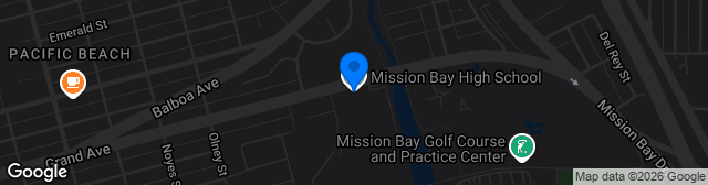 Map showing Mission Bay High School Field