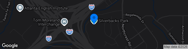Map showing Atlanta Silverbacks Park