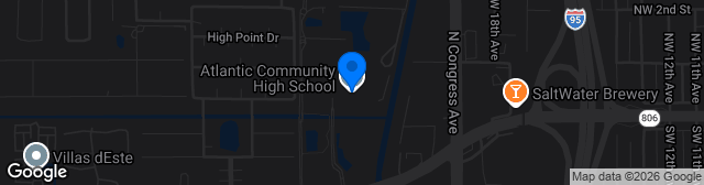 Map showing Atlantic High School