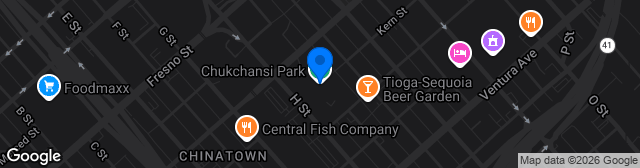 Map showing Chukchansi Park