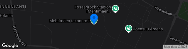 Map showing Mehtimäki tekonurmi