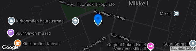 Map showing Mikkelin Urheilupuisto