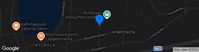 Map showing Kimpisen Urheilupuisto
