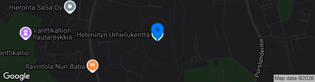 Map showing Vuosaaren Urheilukenttä
