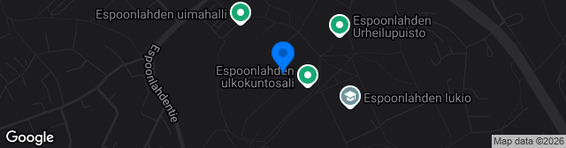 Map showing Espoonlahden tekonurmi 2