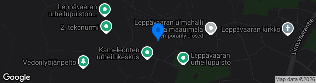 Map showing Leppävaaran Stadion