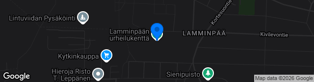Map showing Lamminpää urheilukenttä