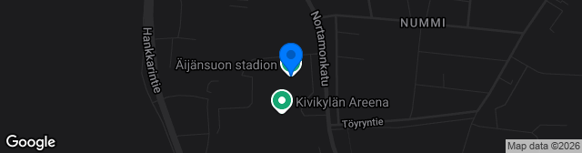Map showing Äijänsuon Stadion