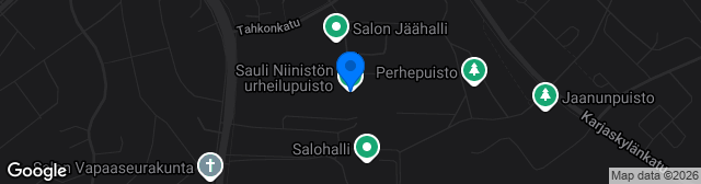 Map showing Salon Urheilupuisto Stadion
